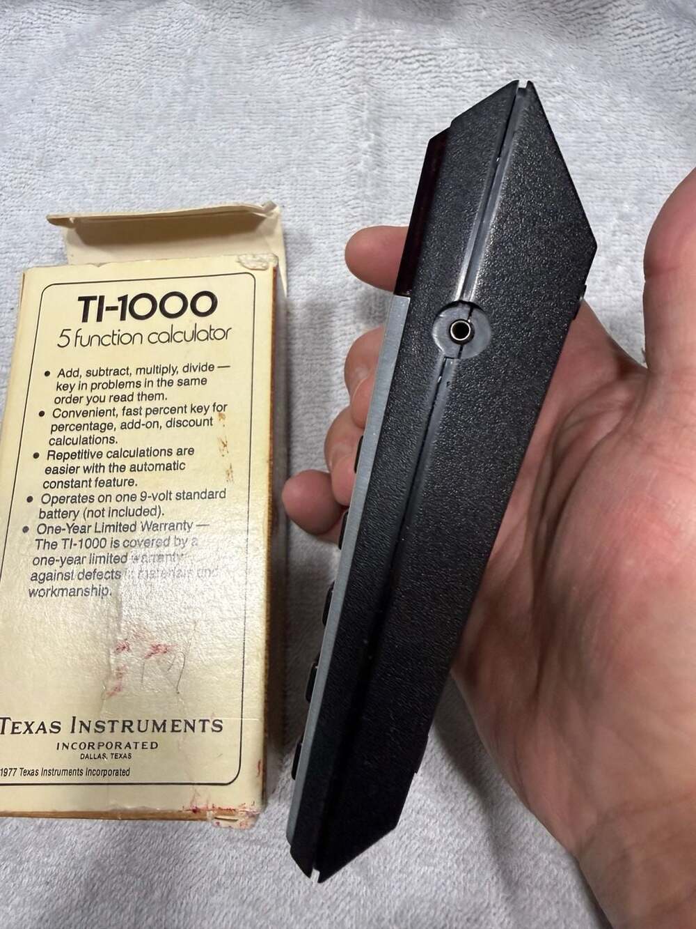 Texas Instruments Ti-1000 5 Function Calculator - Picture 3 of 3